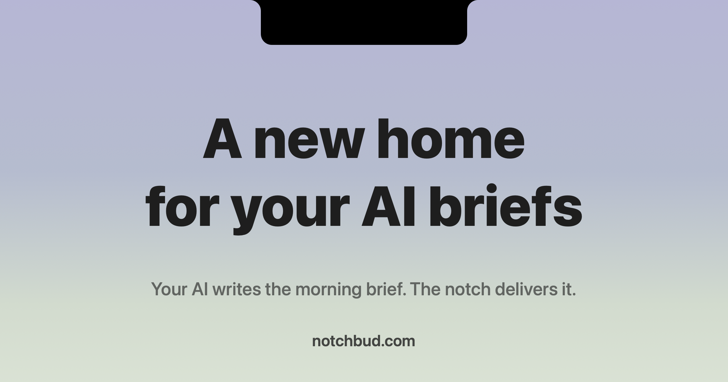 I got tired of my AI's morning brief living in a chat window, so I gave it a home in the Mac's notch logo